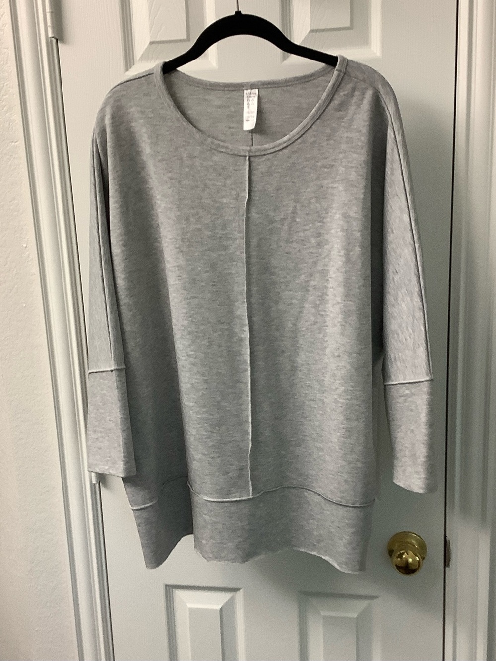 SPANX Cozy relaxed fit Women's Gray tunic sweatshirt xl